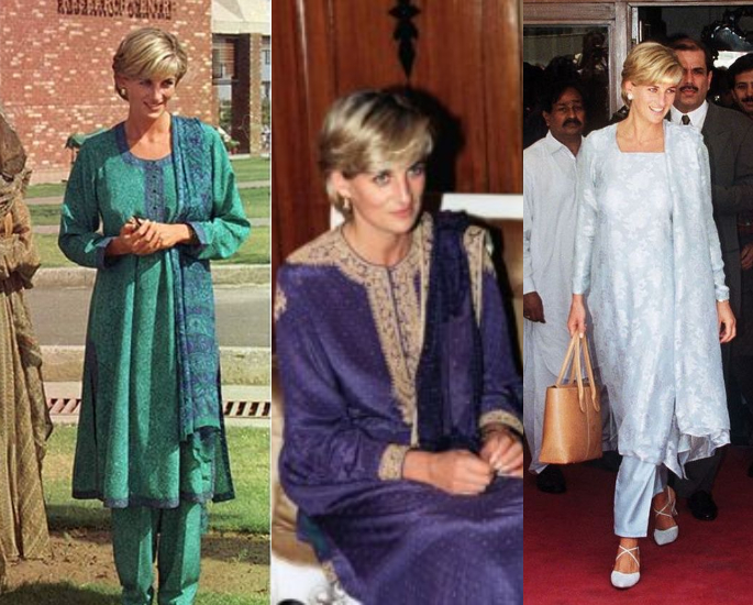 The Evolution of the Salwar Kameez - Princess Diana