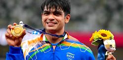 Neeraj Chopra wins Javelin Gold at Tokyo Olympics 2021 - f