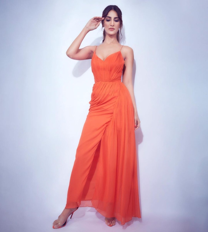 Vaani Kapoor looks Radiant in Orange Dress - vaani