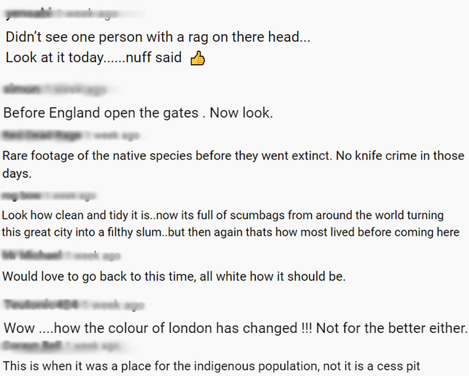 1920s London YouTube Video attracts Racial Hate f