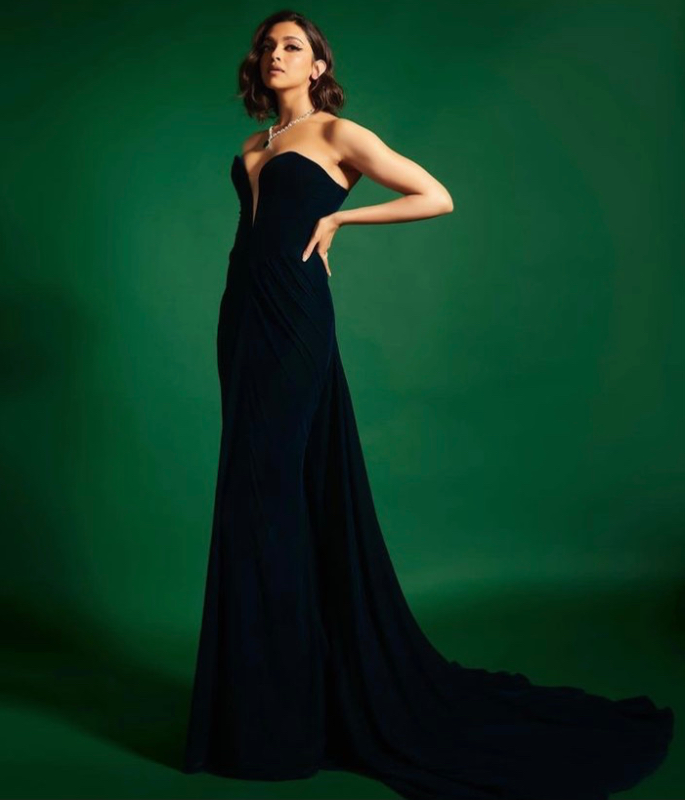 Deepika Padukone Owns old Hollywood Glamour in Velvet Gown - 1