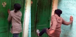 Indian Girlfriend kicks Lovers Door & Fights with Family f