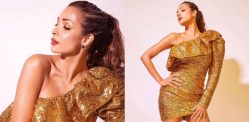 Malaika Arora Stuns in Gold Dress worth Rs 40k