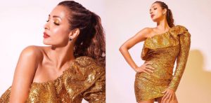 Malaika Arora Stuns in Gold Dress worth Rs 40,000 - f