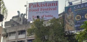 Pakistani Food Festival Sign in India Set on Fire