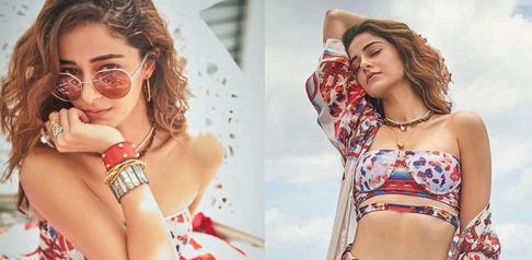 Ananya Panday looks Breathtaking in Printed Bikini DESIblitz