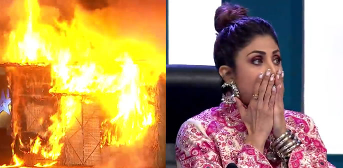 Botched Fire Stunt on India's Got Talent leaves Judges Screaming f