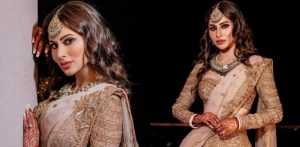 Newly-wed Mouni Roy looks Exquisite in Gold Lehenga - f