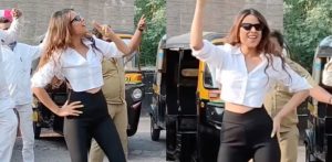 Nia Sharma Trolled for Dancing with Rickshaw Drivers - f