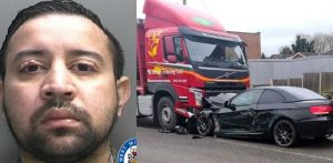 Speeding Drink Driver jailed after Head-On Lorry Crash f