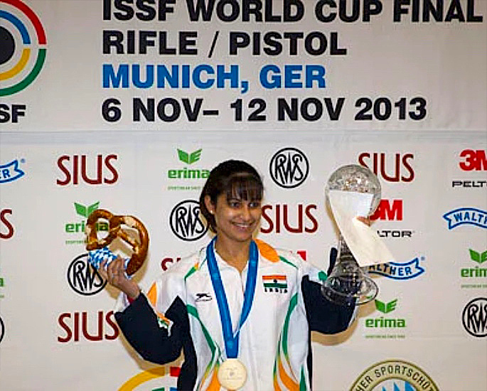 5 Top Indian Female World Champions in Various Sports - Heena Sidhu