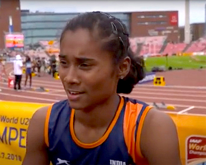 5 Top Indian Female World Champions in Various Sports - Hima Das
