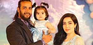 Imad Wasim & his Wife mark Baby Inaya's First Birthday - F