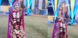 Indian Bride celebrates Marriage by Firing Gun f