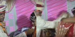 Indian Groom slaps Bride during Wedding f