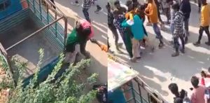 Indian Men caught Groping Woman during Bhagoria Festival f