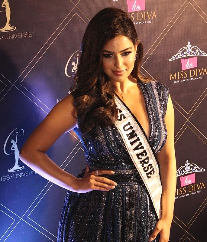 Miss Universe 2021 Harnaaz Sandhu dazzles in Blue Gown 2