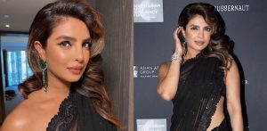 Priyanka Chopra dazzles in embroidered Black Saree - f