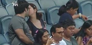 Indian Couple go Viral for kissing during IPL Match f