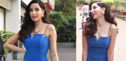 Nora Fatehi trolled over Figure-Hugging Blue Gown