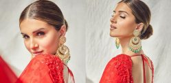 Tara Sutaria Paints the Town Red in Lace Saree