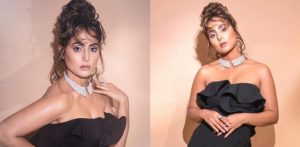 Hina Khan stuns in Black Ruffle Gown - f