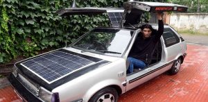 Indian Teacher builds Solar-Powered Car f