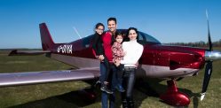 Man builds Plane & travels to Europe with Family f