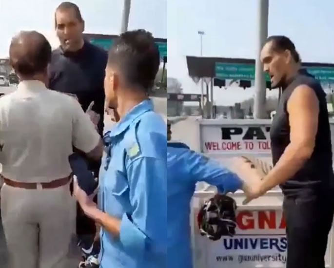 The Great Khali accused of Slapping Toll Worker incident