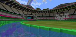 The Hundred builds Cricket Stadium in Minecraft f