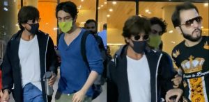 Aryan shields Shah Rukh Khan after Crazy Fan Encounter - f