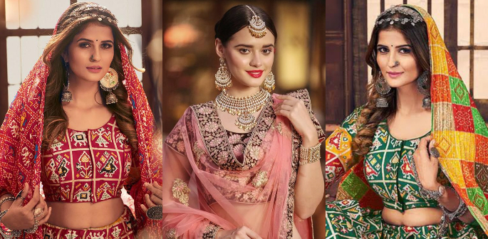Indian Pakistani lehengas chaniya choli navratri garba saree or sari