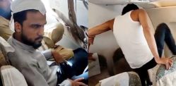 Pakistan Airlines passenger Kicks window & Punches seats - f