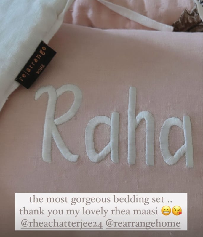 Alia Bhatt shares glimpse of Raha’s ‘gorgeous’ Bedding - 1