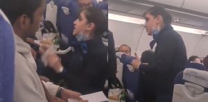 Indian Air Hostess gets into Furious Row with Passenger f