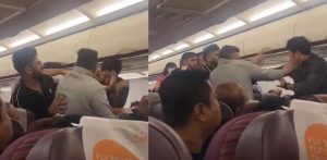 Indians Slap and Fight each other on Plane f