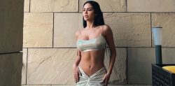 Esha Gupta Slays in Silver Bralette & Daring Skirt