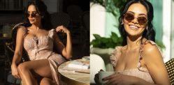 Esha Gupta oozes Summer Vibes in Pastel Pink Dress