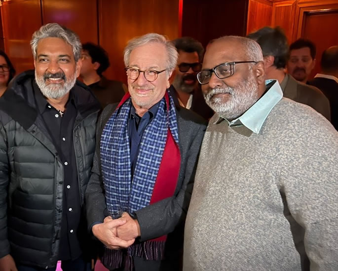 SS Rajamouli gets Starstruck meeting Steven Spielberg 2