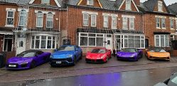 Wedding Procession features Luxury Cars worth £10m f