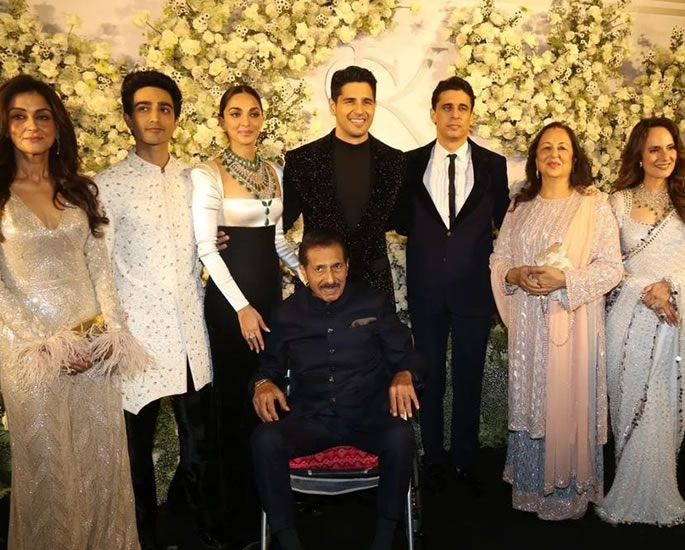 Bollywood Stars dazzle at Sidharth & Kiara's Reception