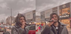 Busker sings 'Tere Naam' on busy Southall Street