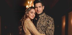 Kiara & Sidharth showcase Golden Sangeet Ensembles