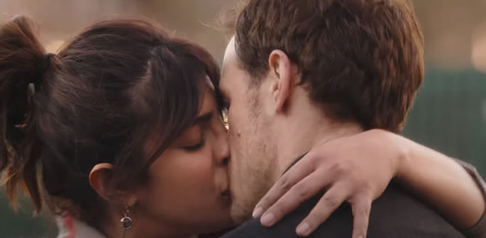 685px x 336px - Priyanka Chopra kisses Sam Heughan in 'Love Again' | DESIblitz