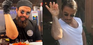 Takeaway Chef goes viral for mimicking Salt Bae f