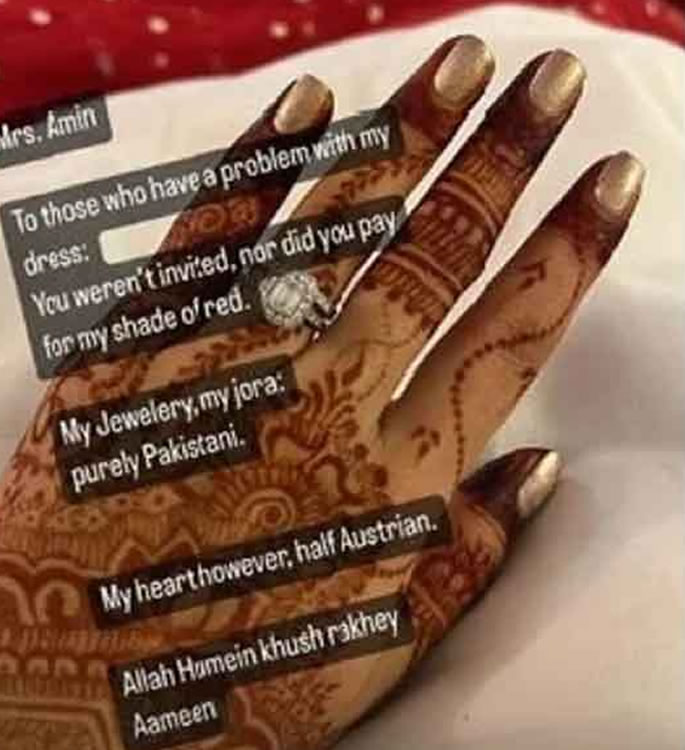 Ushna Shah hits back at Trolls criticising Wedding Lehenga 2