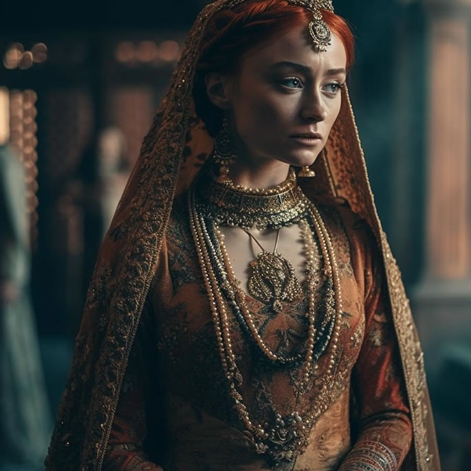 AI reimagines Game of Thrones Characters in Indian Clothes 3