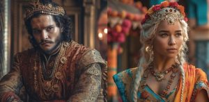 AI reimagines Game of Thrones Characters in Indian Clothes f