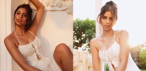 Suhana Khan drops Dreamy pics in White Dress - f