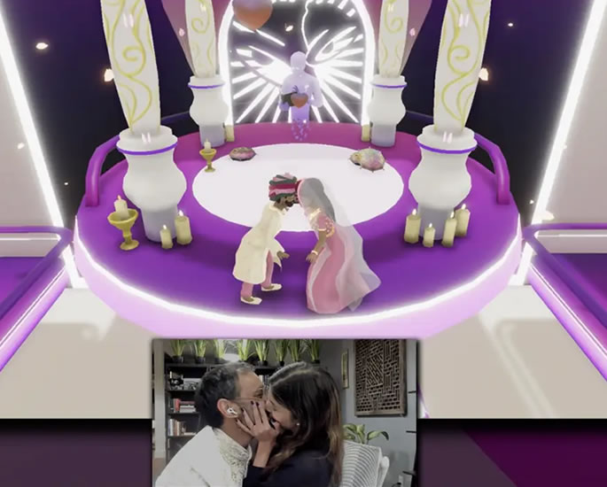 US Indian Couple get Married in Taco Bell Metaverse 2